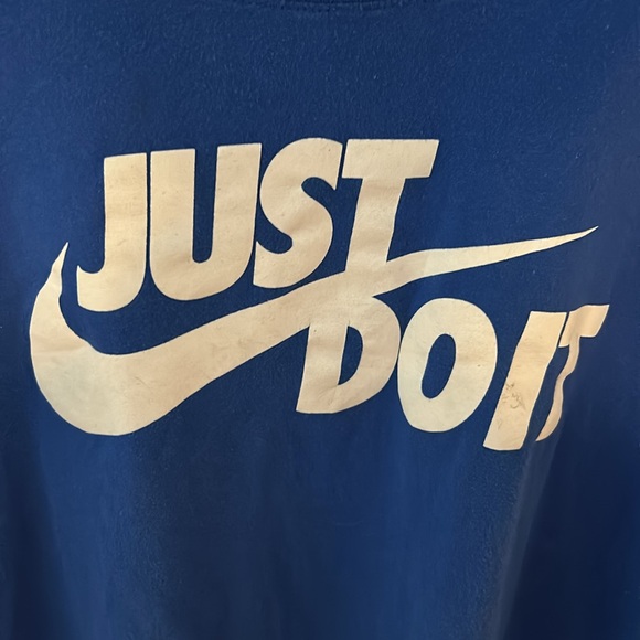 NIKE Just do it blue tee Size 3XL - Picture 2 of 4